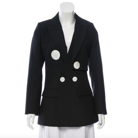 Acler Black Button Avant Garde Blazer US 4 / Small - Picture 1 of 3